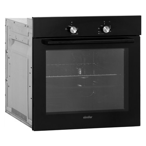 Simfer | 8004AERSP | Oven | 62 L | Electric | Manual | Mechanical control | Height 60 cm | Width 60 cm | Black - 4